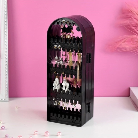 Black Jewelry Organizer Earrings bracelet necklace - Picture 6 of 6